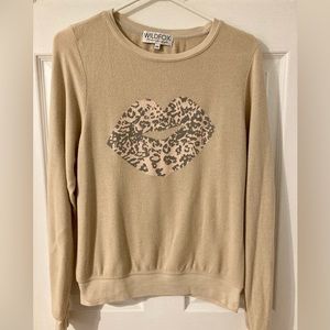 Wildfox Leopard Kiss Beach Jumper
